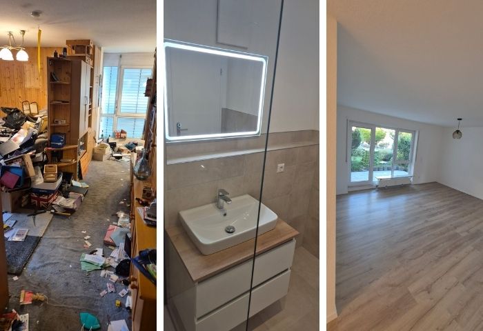 Innenausbau in Esslingen am Neckar mit neuer Raumaufteilung und Deckenlösung